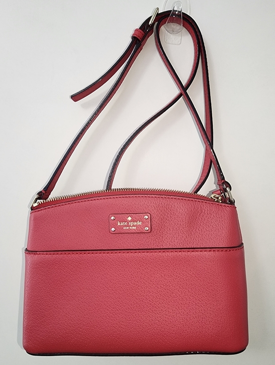 kate spade Handbags - Kate Spade New York Red Leather Crossbody Bag EUC